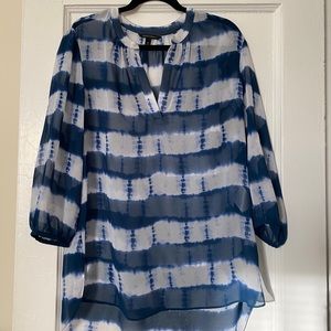 Banana republic tie dye chiffon tunic